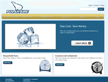 Tablet Screenshot of polarairefans.com